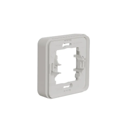 Schneider - Mureva Styl - Cadre 1 poste - encastré - IP55 - IK08 - blanc - Réf : MUR39107