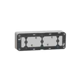 Schneider - Mureva Styl - Boîte 3 postes horizontale composable - en saillie - IP55 - IK08 - blanc - Réf : MUR39913