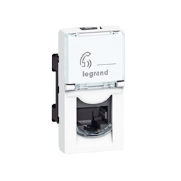 Legrand Mosaic - Prise RJ45 Cat. 6 FTP 1 module - Réf : 076562
