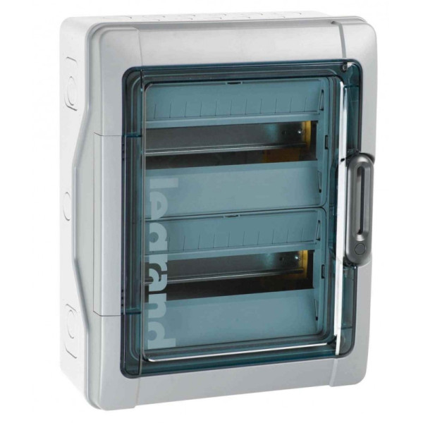 Legrand - Plexo³ - Coffret étanche - 2 Rangées 12 Modules - Sans bornier - IP65/IK09 - Réf : 601832