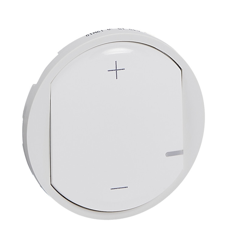 Plaque Double Céliane 68632 Blanc Mat - Enjoliveur Neutre, Vente à L'unité, Neuf Avec Défauts Mineurs Possibles