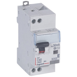LEGRAND - Disjoncteur différentiel DX3 P+N - 40A - 30mA - AC - Réf : 410709