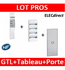 Legrand - Kit GTL 13M complet + tableau 52M + porte - 030037+401214+401344