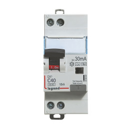 Legrand - Disjoncteur Différentiel - 1P+N - 40A - 30mA - Type F - DX³ 6000A/10kA - Vis/Vis - Réf : 410859