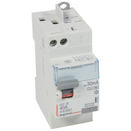 LEGRAND - Interrupteur différentiel - DX3 - 2P - 40A - 30mA - Type F - Départ Haut Auto - Réf : 411644