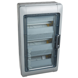 Legrand - Plexo³ - Coffret étanche - 3 Rangées 12 Modules - Sans bornier - IP65/IK09 - Réf : 601833