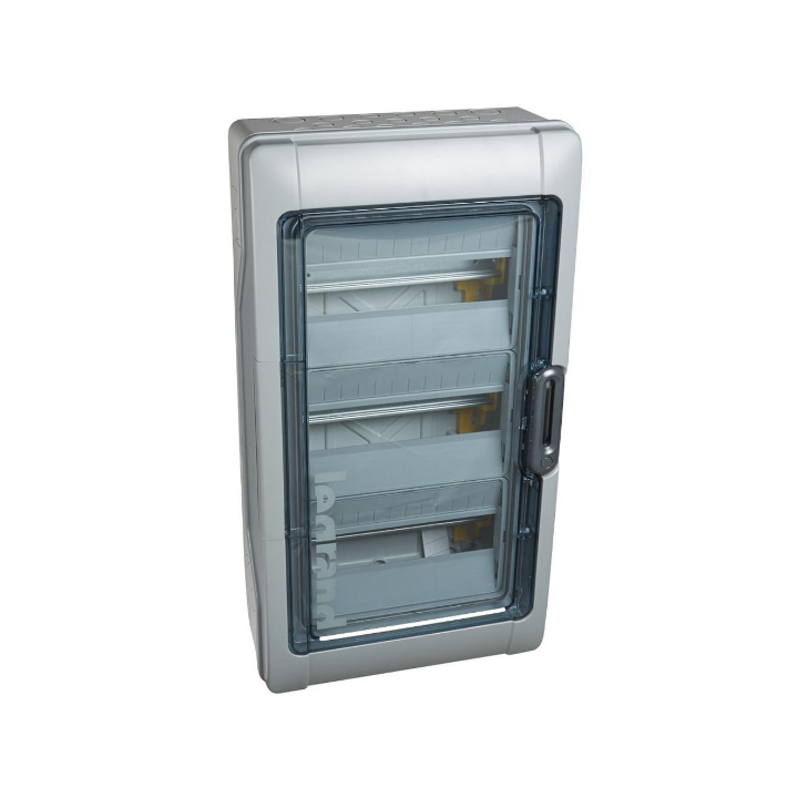 Legrand - Plexo³ - Coffret étanche - 3 Rangées 12 Modules - Sans bornier - IP65/IK09 - Réf : 601833