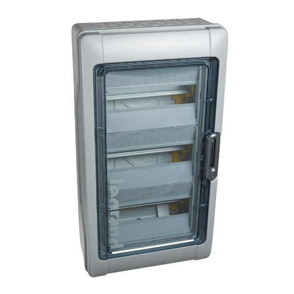 Legrand - Plexo³ - Coffret étanche - 3 Rangées 12 Modules - Sans bornier - IP65/IK09 - Réf : 601833