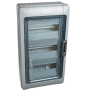 Legrand - Plexo³ - Coffret étanche - 3 Rangées 12 Modules - Sans bornier - IP65/IK09 - Réf : 601833