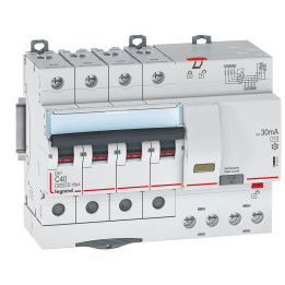 LEGRAND - Disjoncteur différentiel DX3 4P - 40A - 30ma - AC - Réf : 411201