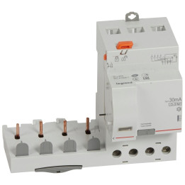 Legrand - Bloc diff adapt DX³-vis-4P-400V~-40A- Type F -30mA-disj 1mod/pôle-câbl trad - Réf : 410533