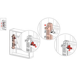 Legrand - Peignes vertical VX³ auto - 63 A - pour coffrets 3 rangées - Réf : 405023