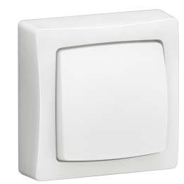 Legrand - Oteo -Transformeur 3 en 1 - Interrupteur/Va et vient - Poussoir - Blanc - Ref : 086001L