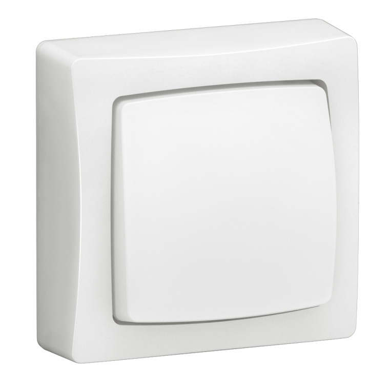 Legrand - Oteo -Transformeur 3 en 1 - Interrupteur/Va et vient - Poussoir - Blanc - Ref : 086001L