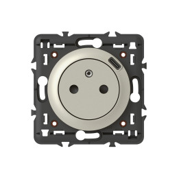 Legrand - Céliane - Prise de courant Affleurante + USB Type C - Titane - Réf : 068427