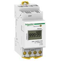 Schneider - Acti 9- Compteur d'énergie 230V - MONO IM1 - 63A - Réf : A9MEM2100