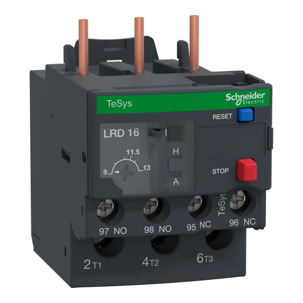 Schneider - Relais de Protection Thermique Moteur Tesys 9 à 13 A Classe 10A - Réf : LRD16