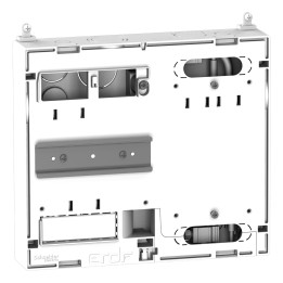 Schneider - Platine avec Disjoncteur branchement EDF 15/45A - Sélectif - 500mA - 1P+N - Réf : SCHPLATDB45