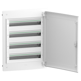 Schneider - PrismaSeT XS - Coffret encastré - 4R - 24M - avec porte - Réf : LVSXG424