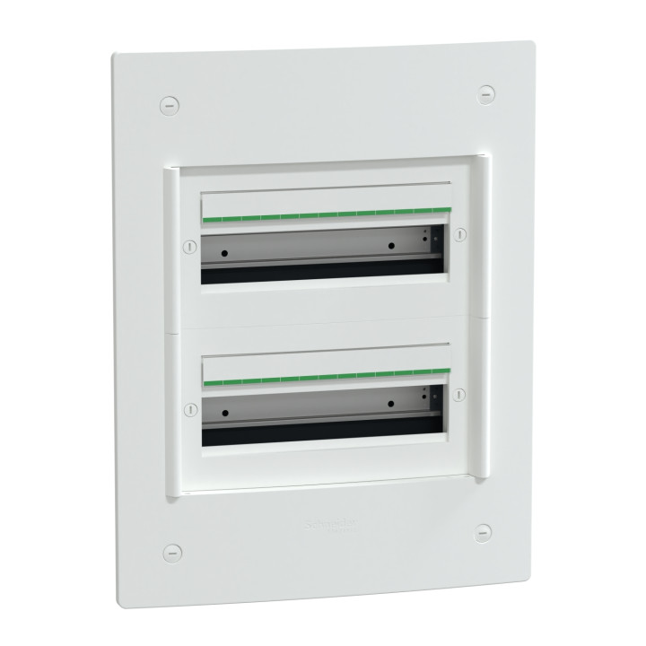 Schneider - PrismaSeT XS - Coffret encastré - 2 rangées - 13 modules - sans porte - Réf: LVSXS213