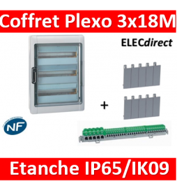 Legrand - Coffret étanche Plexo 54 modules - 3 rangées - IP65/IK09 - 001926