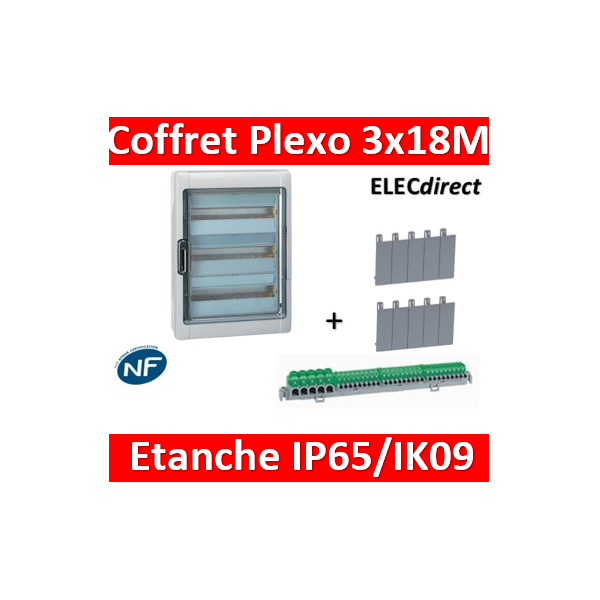 Tableau électrique étanche nu 3 rangées