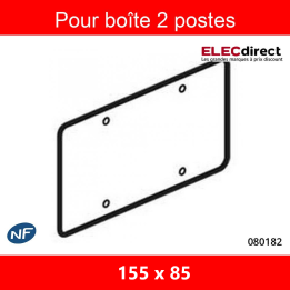 Legrand Batibox - Couvercle universel 155 x 85 - pour boîte 2 postes - 080182