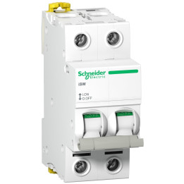 Schneider - Interrupteur-sectionneur bipolaire 100A - Acti9 - ISW - A9S65291