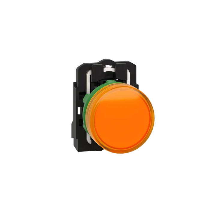 Schneider - Harmony XB5 - Voyant Orange rond Ø22 - IP66 - LED intégrée - 240 V  - Réf : XB5AVM5