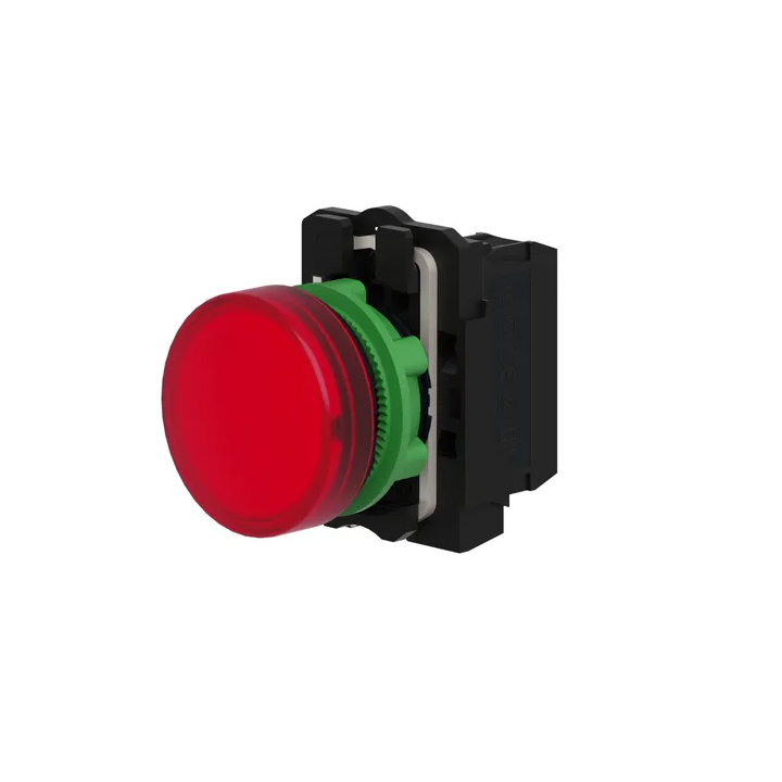 Schneider - Harmony XB5 - Voyant Rouge rond Ø22 - IP66 - LED intégrée - 240V - Réf : XB5AVM4