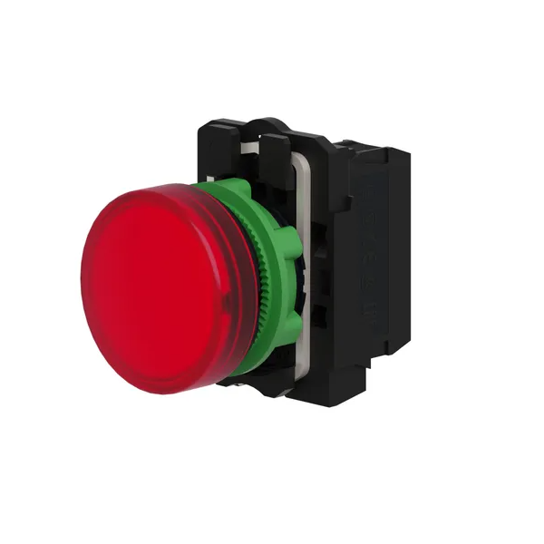 Schneider - Harmony XB5 - Voyant Rouge rond Ø22 - IP66 - LED intégrée - 240V - Réf : XB5AVM4