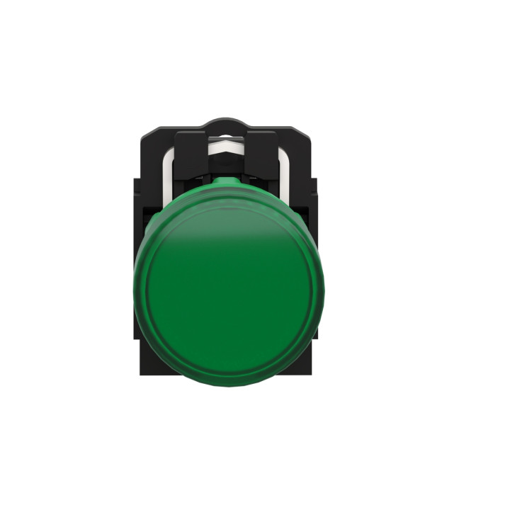 Schneider - Harmony XB5 - Voyant Vert rond Ø22 - IP66 - LED intégrée - 24V - Réf : XB5AVB3