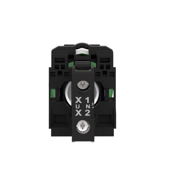 Schneider - Harmony XB5 - Voyant Vert rond Ø22 - IP66 - LED intégrée - 24V - Réf : XB5AVB3