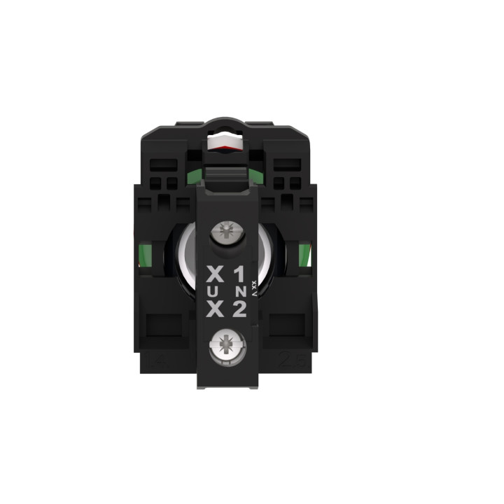 Schneider - Harmony XB5 - Voyant Rouge rond Ø22 - IP66 - LED intégrée - 24V - Réf : XB5AVB4