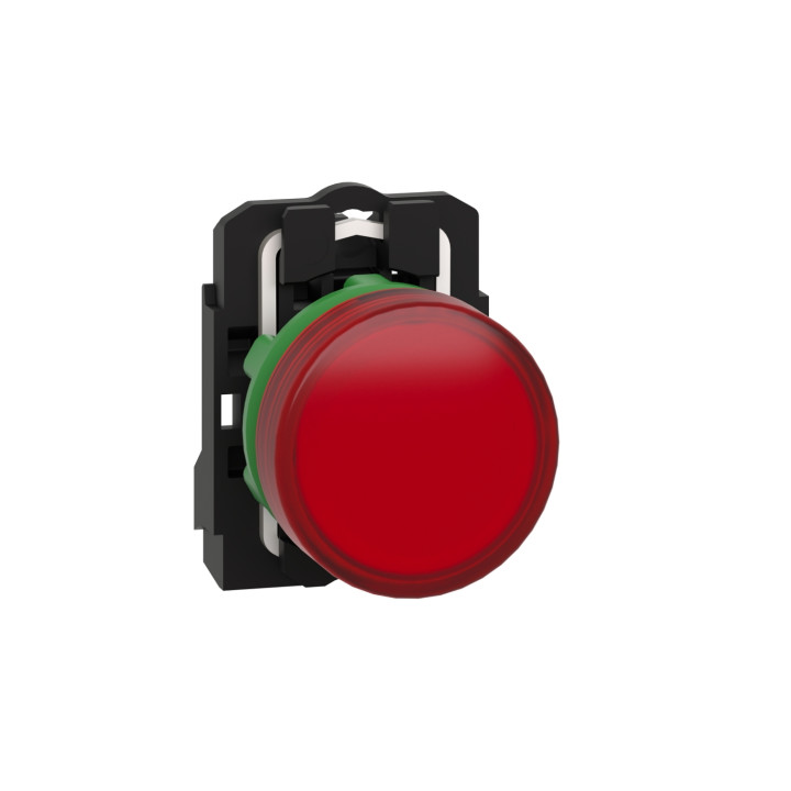 Schneider - Harmony XB5 - Voyant Rouge rond Ø22 - IP66 - LED intégrée - 24V - Réf : XB5AVB4