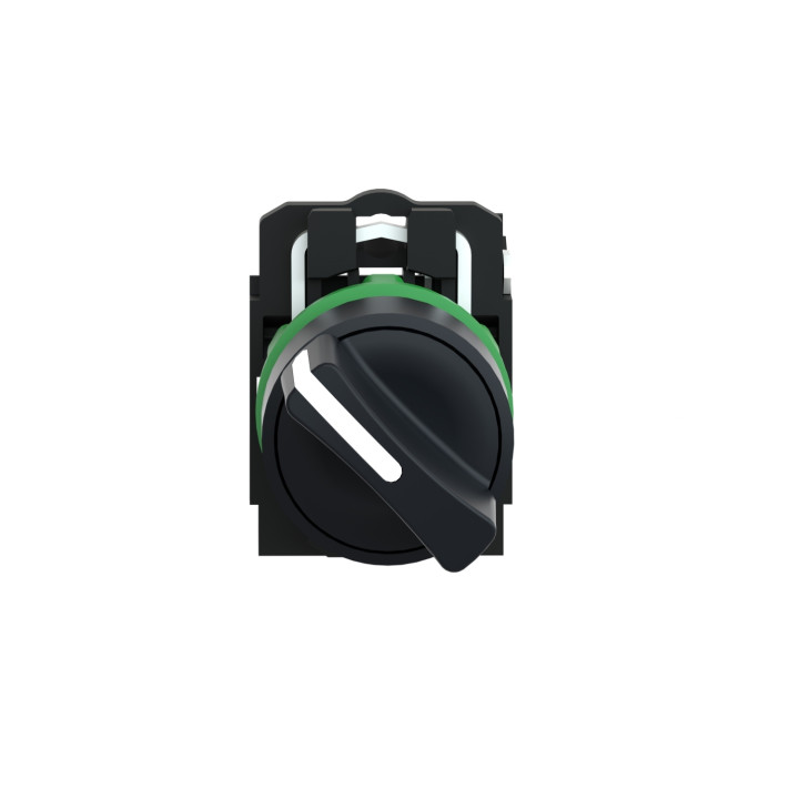 Schneider - Harmony CB5 - Bouton tournant noir Ø22 - à manette - 2 positions - 1F - Réf : XB5AD21