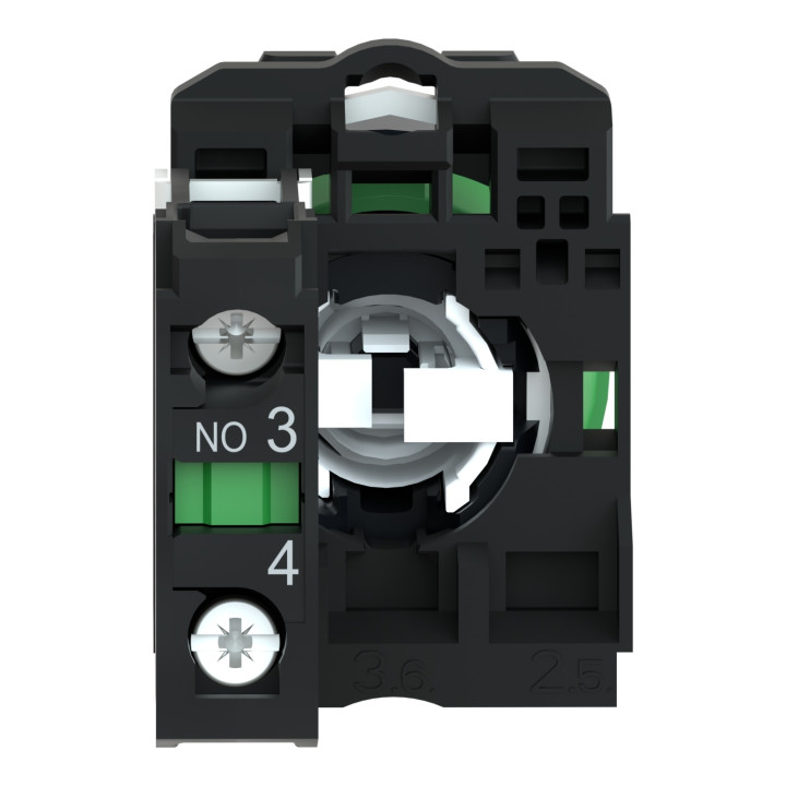 Schneider - Harmony CB5 - Bouton tournant noir Ø22 - à manette - 2 positions - 1F - Réf : XB5AD21