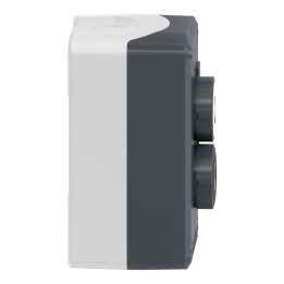 Schneider - Harmony boite - 2 boutons poussoirs Ø22 - blanc /noir - Réf : XALD222