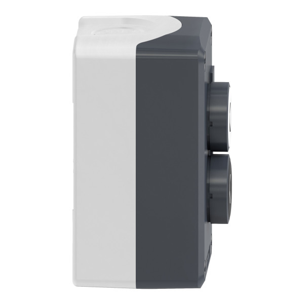 Schneider - Harmony boite - 2 boutons poussoirs Ø22 - blanc /noir - Réf : XALD222