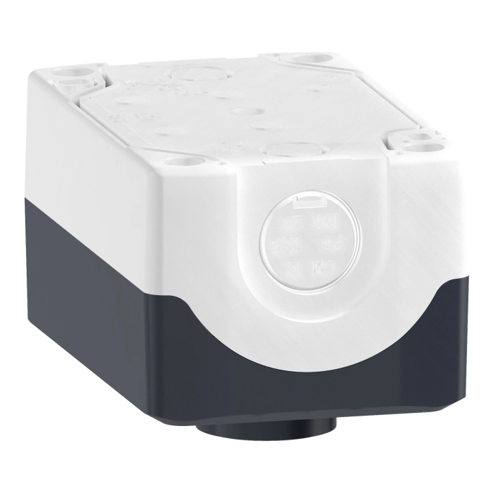 Schneider - Harmony boite - 2 boutons poussoirs Ø22 - blanc /noir - Réf : XALD222