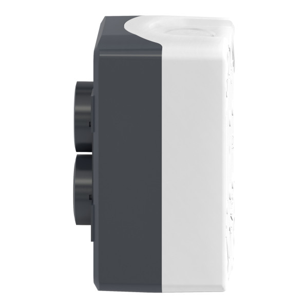 Schneider - Harmony boite - 2 boutons poussoirs Ø22 - blanc /noir - Réf : XALD222