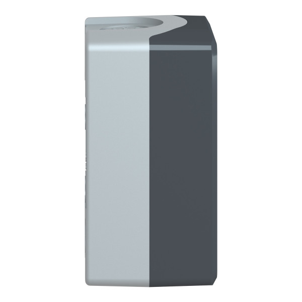 Schneider - Harmony boite - 2 trous - couvercle gris foncé - fond gris clair - Réf : XALD02