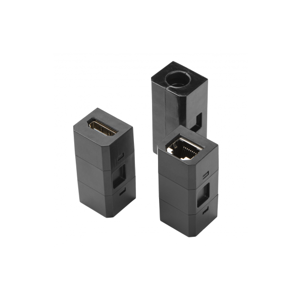 GTV Lighting - Bloc prise encastrable - chargeur induction 5W - 1 prise, 2 USB, RJ45 et HDMI - Noir - Réf.: AE-BPW1FACP-20