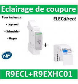 Schneider - Resi9 XE - éclairage de coupure universel - R9ECL+R9EXHC01