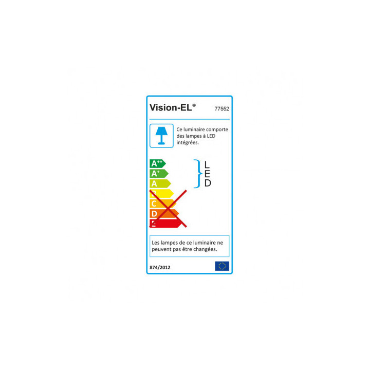 Miidex - Downlight LED Blanc Ø170 12W 3000°K - Réf : 77552