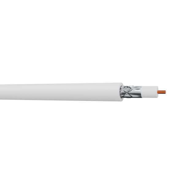 CAE - Câble TV coaxial Blanc - couronne 100m - Réf : 17 VATC