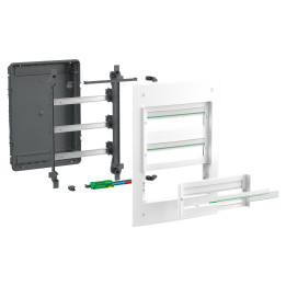 Schneider - PrismaSeT XS - Coffret encastré - 2 rangées - 18 modules - sans porte - Réf: LVSXS218