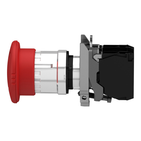 Schneider - Harmony XB4 - Arrêt d'urgence rouge Ø22- tête Ø 40 - tourner pour déverrouiller - 2O - Réf : XB4BS8444