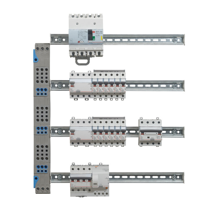 Legrand - Peigne vertical VX³ auto - 125 A - pour coffrets 4 rangées - Réf : 405034