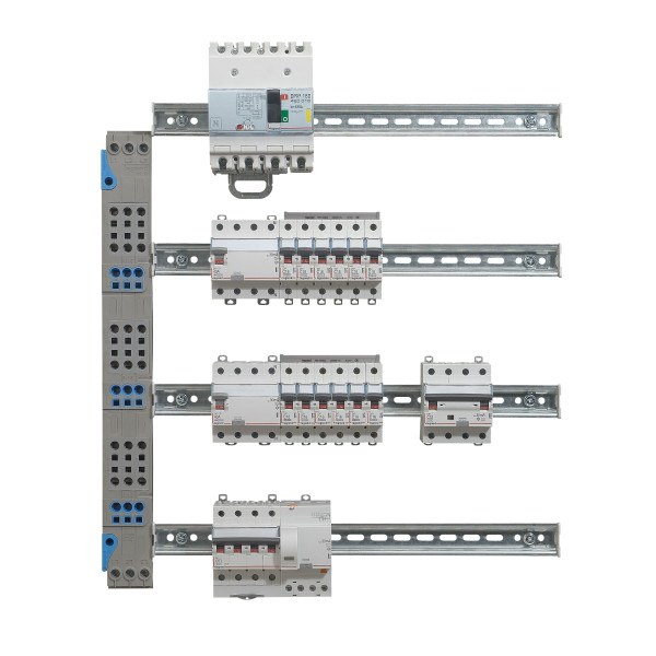 Legrand - Peigne vertical VX³ auto - 125 A - pour coffrets 4 rangées - Réf : 405034